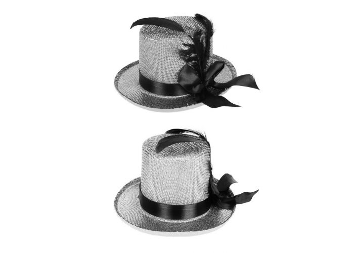 Fedora hoed met pailletten neon oranje Fedora hoed met pailletten neon oranje