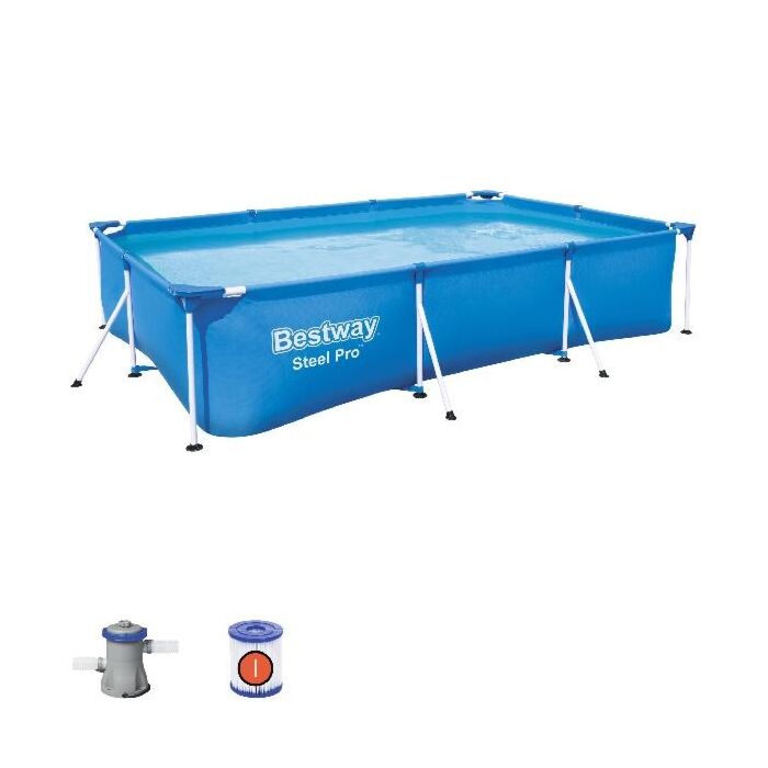 Zwembad Steel Frame Pro incl. filterpomp 300 cm - Bestway Zwembad Steel Frame Pro incl. filterpomp 300 cm - Bestway