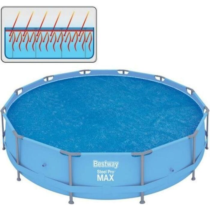 Solar Pool Cover Flowclear rond Ø 366 cm - Bestway Solar Pool Cover Flowclear rond Ø 366 cm - Bestway