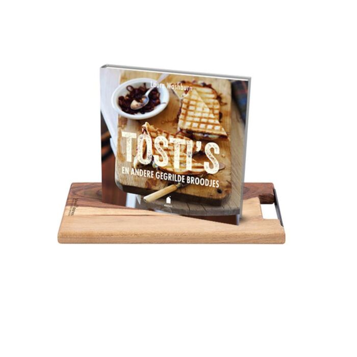 Set Serveerplank pure rose wood + kookboek 'Tosti's en andere gegrilde broodjes' Set Serveerplank pure rose wood + kookboek 'Tosti's en andere gegrilde broodjes'