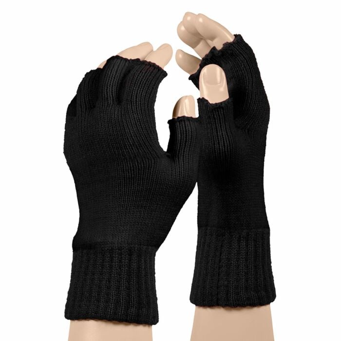Vingerloze handschoen zwart Vingerloze handschoen zwart
