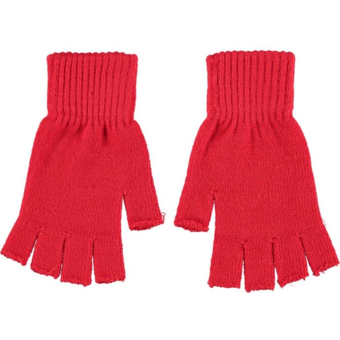 Vingerloze carnaval handschoenen rood - Apollo