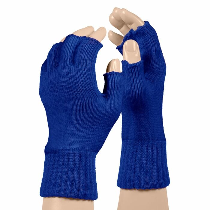 Vingerloze handschoen blauw