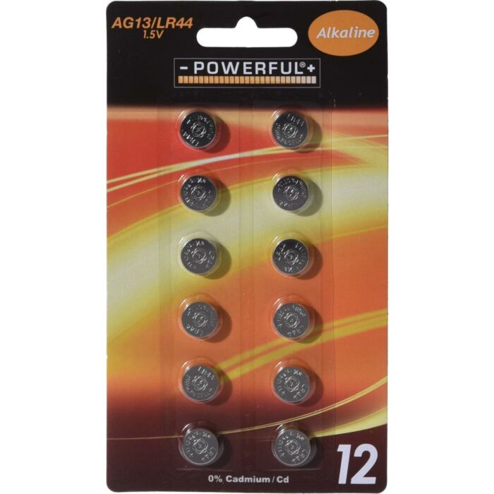 Batterijen knoopcel AG13/LR44 12 stuks Batterijen knoopcel AG13/LR44 12 stuks