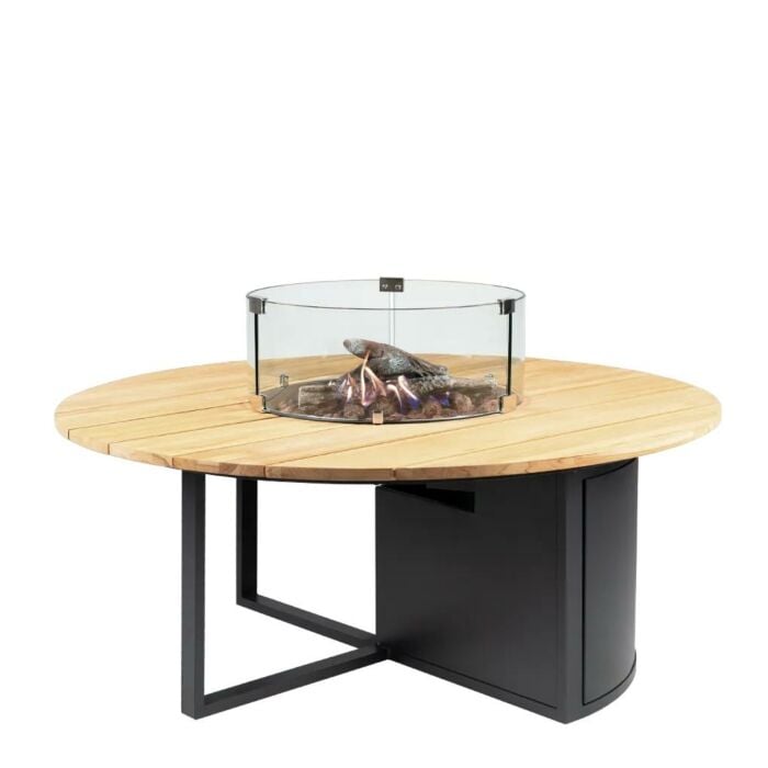 Cosiloft round black frame / teak top Ø 120 cm - Cosi Cosiloft round black frame / teak top Ø 120 cm - Cosi