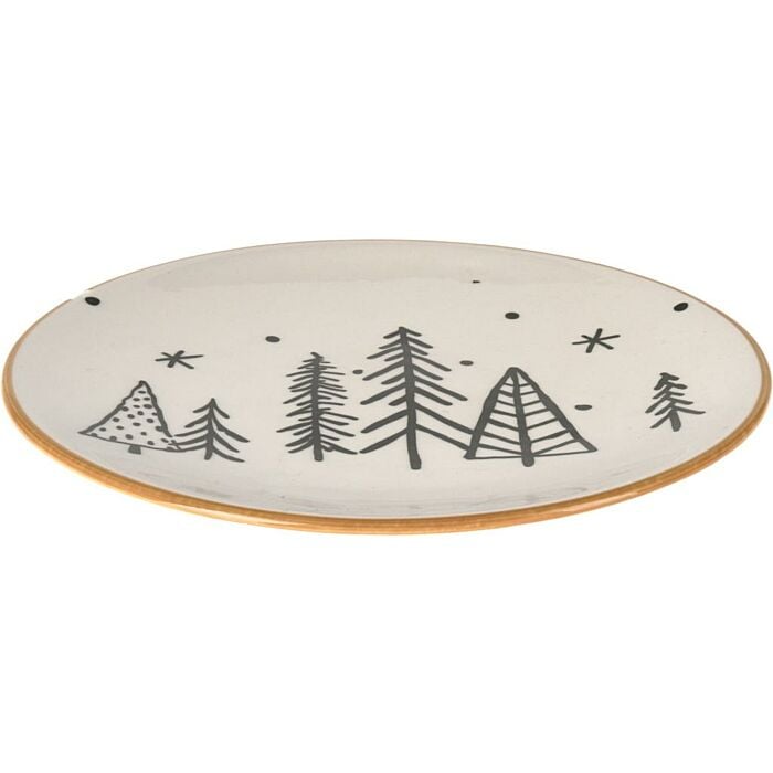 Bord kerstboom 24 cm Bord kerstboom 24 cm