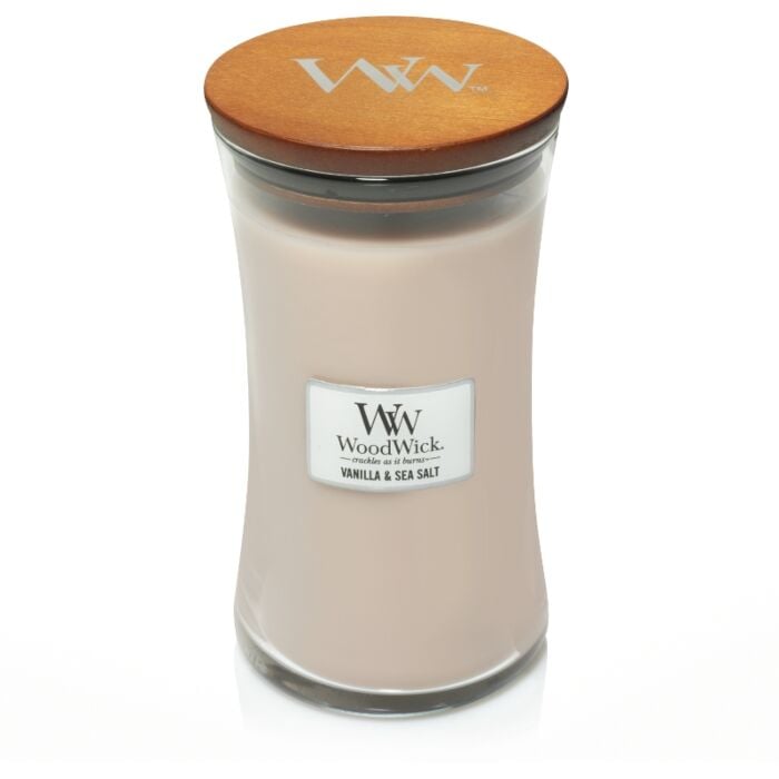 Vanilla & Sea Salt Large Candle - Woodwick