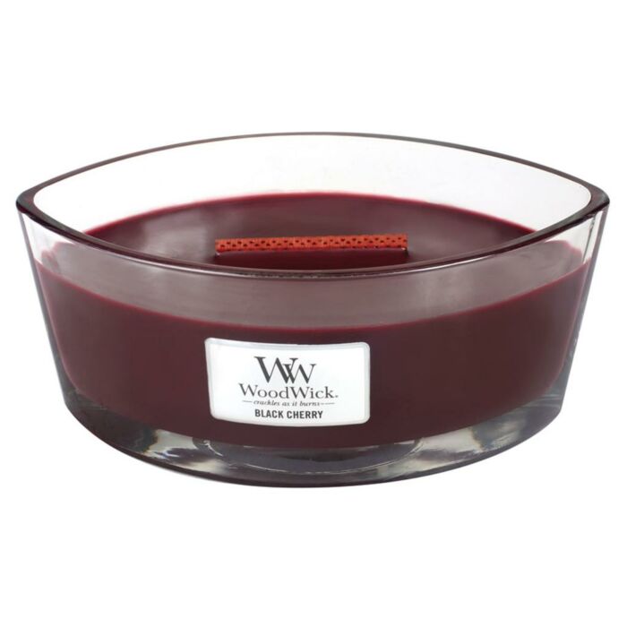 Black Cherry Ellipse Candle - WoodWick