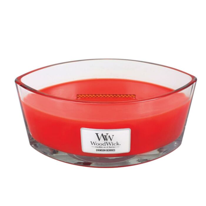 Crimson Berries Ellipse Candle - WoodWick Crimson Berries Ellipse Candle - WoodWick