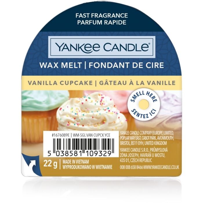 Vanilla Cupcake New Wax Melt - Yankee Candle Vanilla Cupcake New Wax Melt - Yankee Candle