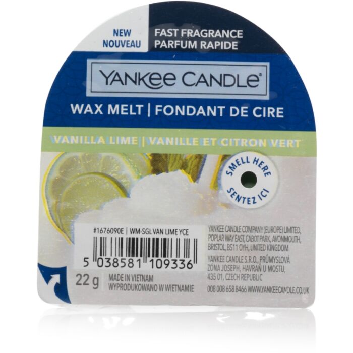 Vanilla Lime New Wax Melt - Yankee Candle