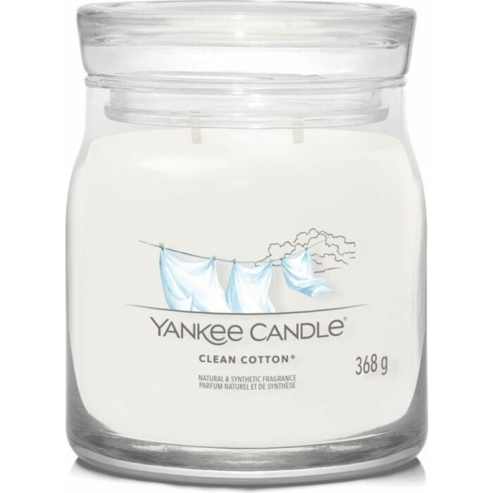 Clean Cotton Signature medium Jar - Yankee Candle Clean Cotton Signature medium Jar - Yankee Candle