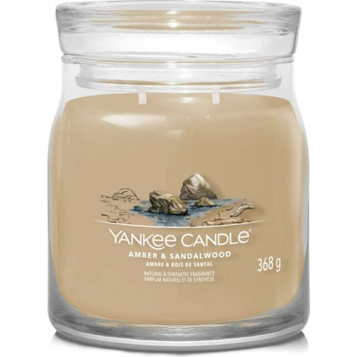 Amber & Sandalwood Signature medium Jar - Yankee Candle Amber & Sandalwood Signature medium Jar - Yankee Candle