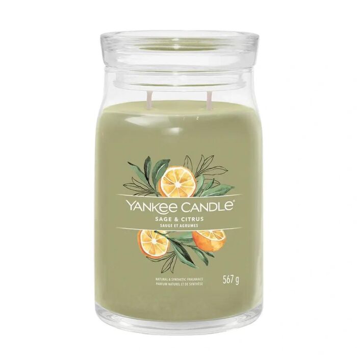 Sage & Citrus Signature Large Jar – Yankee Candle Sage & Citrus Signature Large Jar – Yankee Candle