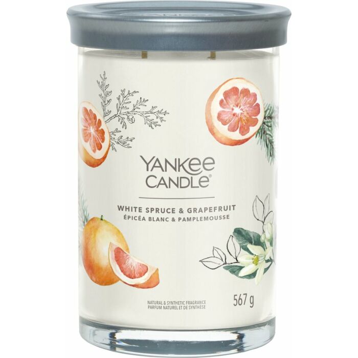 White Spruce & Grapefruit Signature large Tumbler - Yankee Candle White Spruce & Grapefruit Signature large Tumbler - Yankee Candle