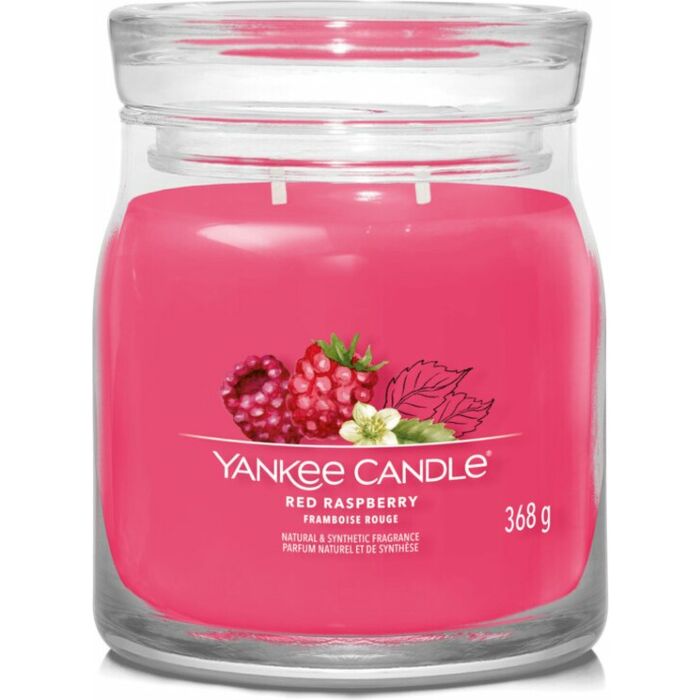 Red Raspberry Signature Medium Jar - Yankee Candle