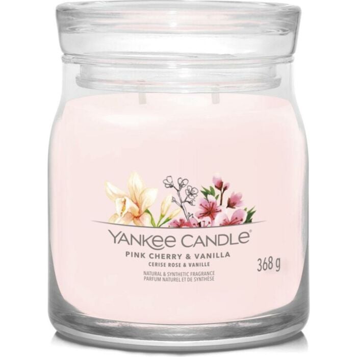 Pink Cherry & Vanilla Signature medium Jar - Yankee Candle