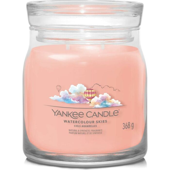 Watercolour Skies Signature Medium Jar - Yankee Candle Watercolour Skies Signature Medium Jar - Yankee Candle