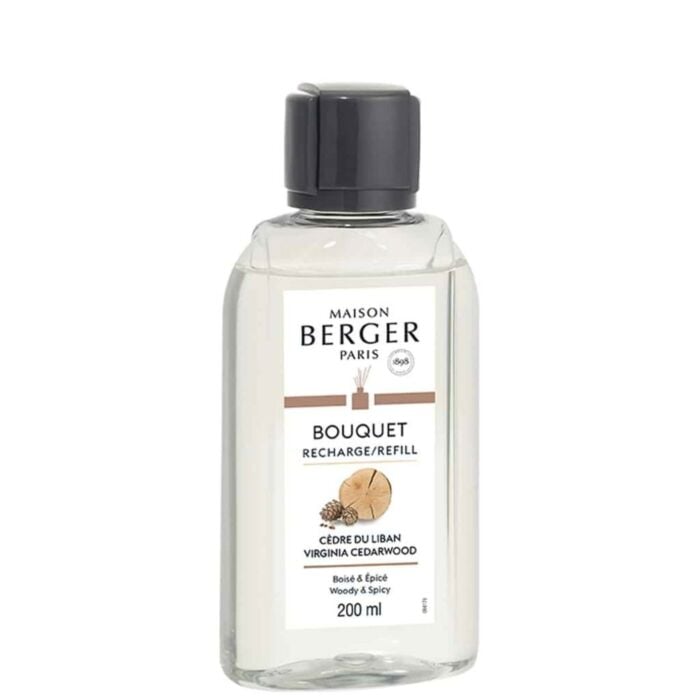 Navulling parfumverspreider met sticks 200ml Cèdre du liban - Lampe Berger