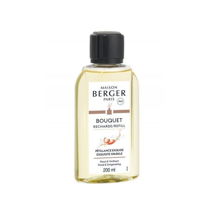 Navulling parfumverspreider met sticks pétillance exquise 200 ml - Lampe Berger