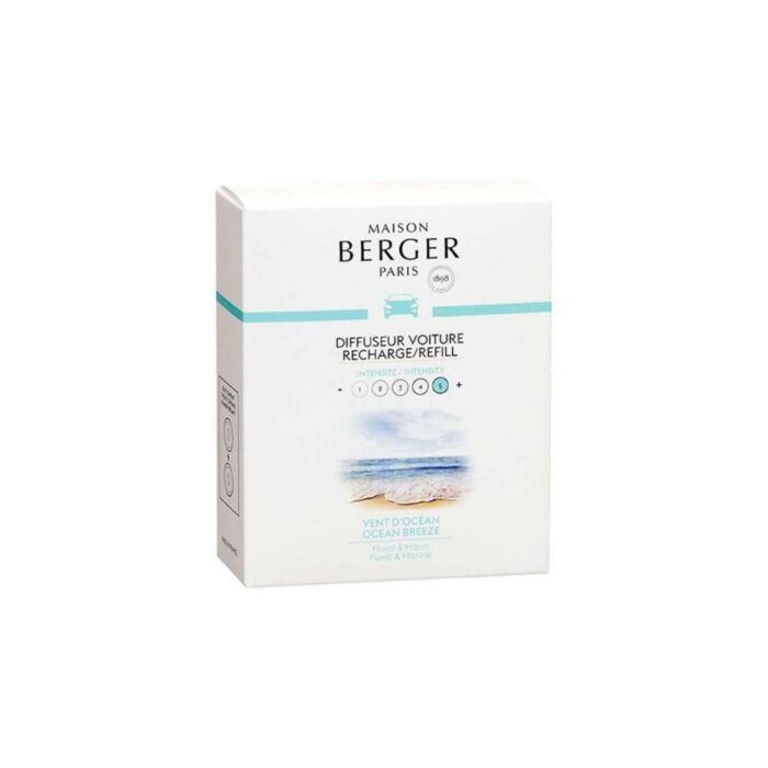 Autoparfum navulling 2 stuks Vent d'Océan - Lampe Berger