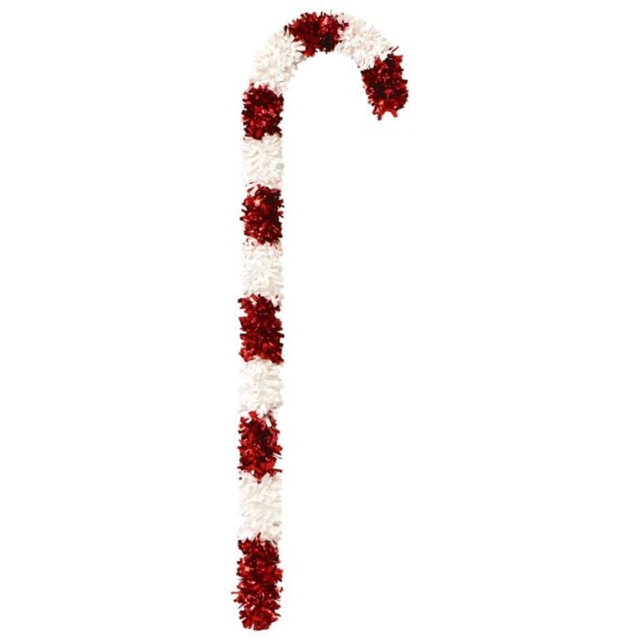 Candy cane tinsel rood wit 124 cm Candy cane tinsel rood wit 124 cm