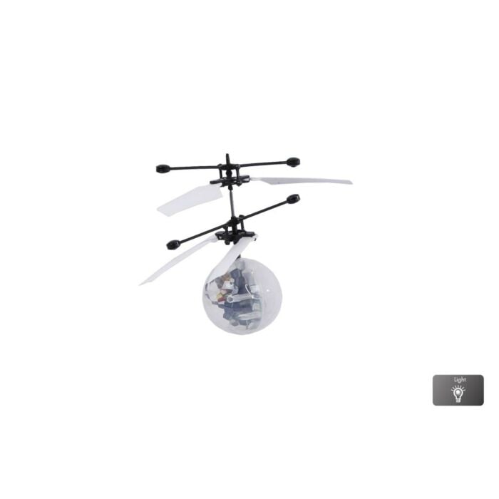 Helicopter bal met licht werkt op handbeweging met USB Helicopter bal met licht werkt op handbeweging met USB