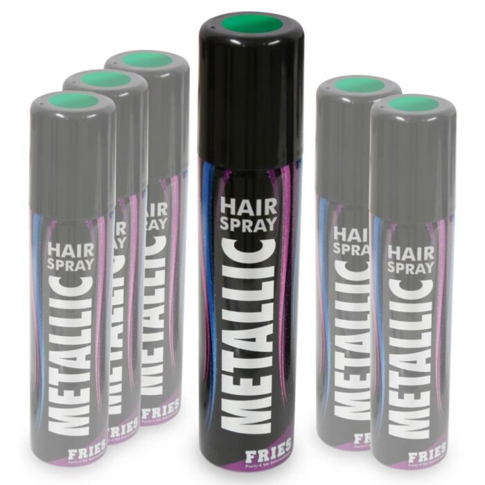 Haar spray metallic groen 100 ml Haar spray metallic groen 100 ml