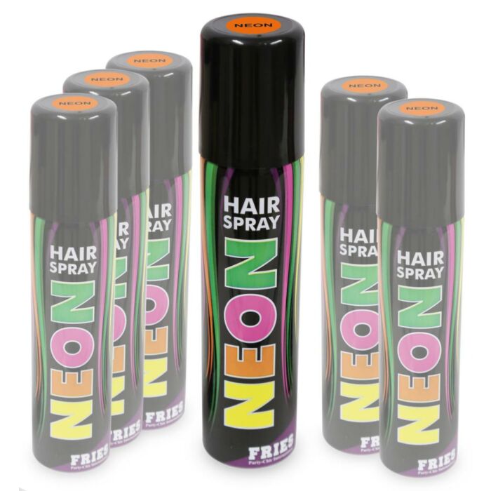 Neon haar spray oranje 100 ml Neon haar spray oranje 100 ml