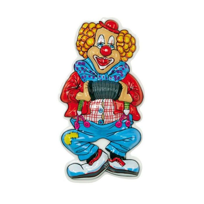 Wanddecoratie Clown Muziek 53 cm Wanddecoratie Clown Muziek 53 cm