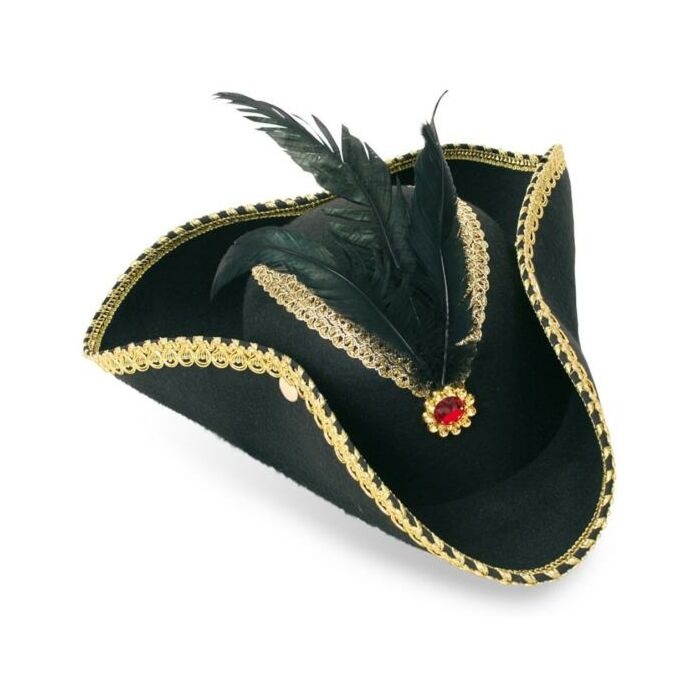 Hoed nobele piraat 58 cm