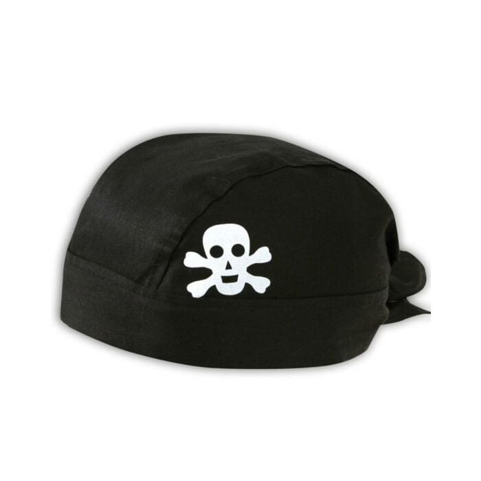 Piraten bandana  zwart 