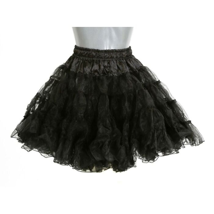Petticoat lang zwart Petticoat lang zwart