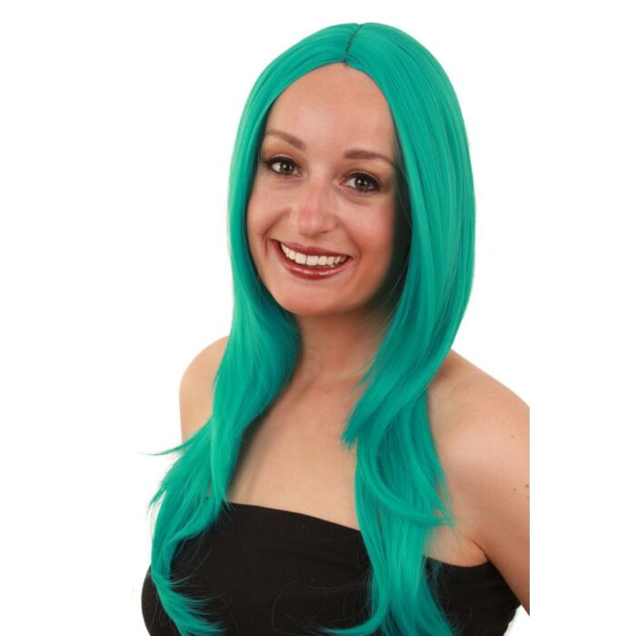 Pruik Anne emerald groen