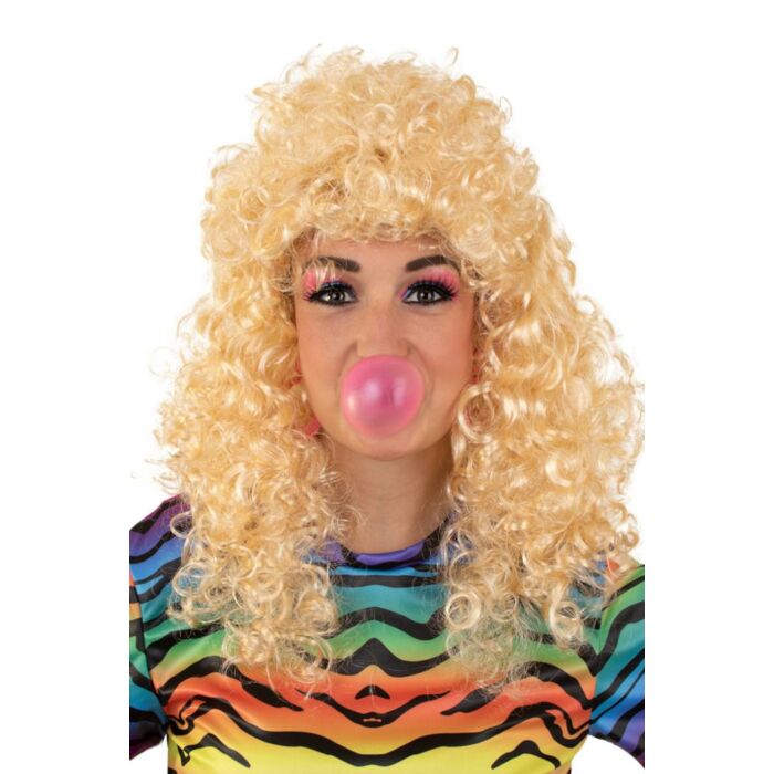Pruik Lola lang krullend blond Pruik Lola lang krullend blond