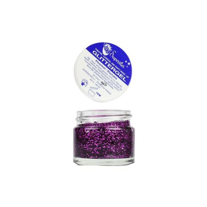 Gel superstar glitterbpaars