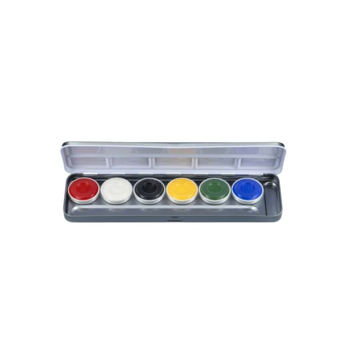Aqua Face- and Bodypaint palette 6 'Bright colours' Aqua Face- and Bodypaint palette 6 'Bright colours'