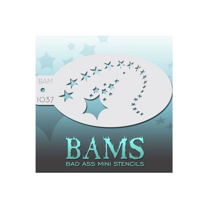 Bad Ass BAM stencil 1037 met sterren