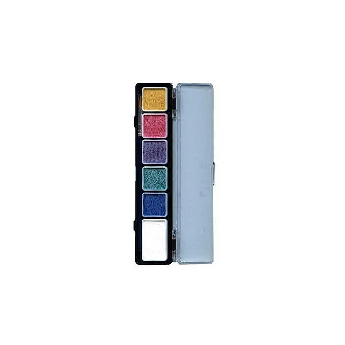 Scmink palet pearl colours met kwast - PXP Scmink palet pearl colours met kwast - PXP