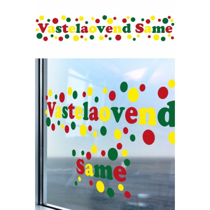 Raamsticker Vastelaovend Same Raamsticker Vastelaovend Same