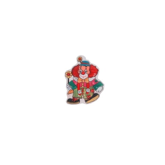 Clowndeco jongen met bloemen Clowndeco jongen met bloemen