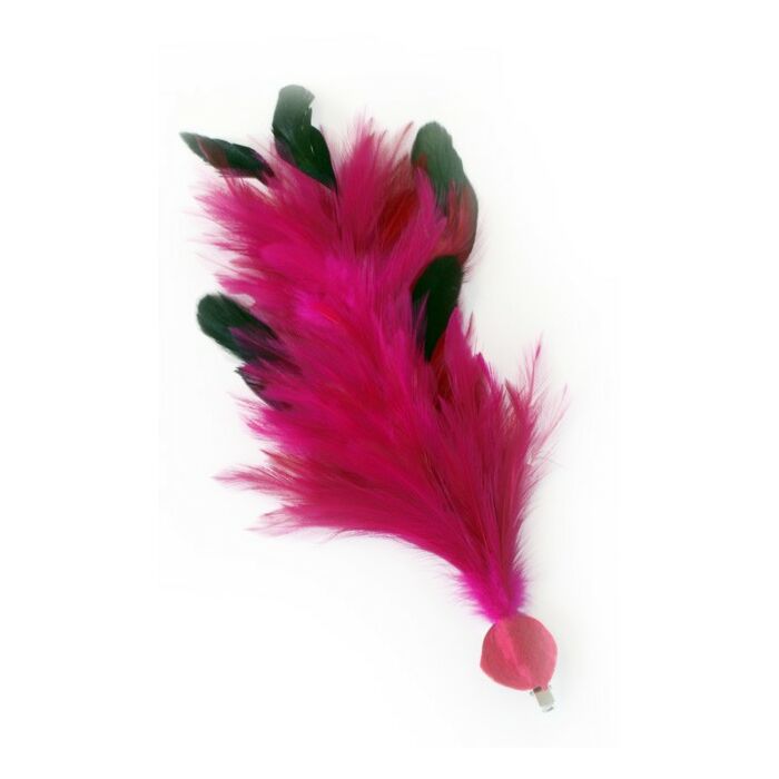 Verenpluim roze buigbaar met speld Verenpluim roze buigbaar met speld