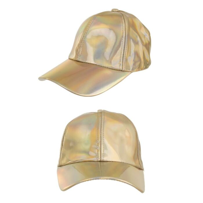 Baseballcap metallic roze goud verstelbaar Baseballcap metallic roze goud verstelbaar
