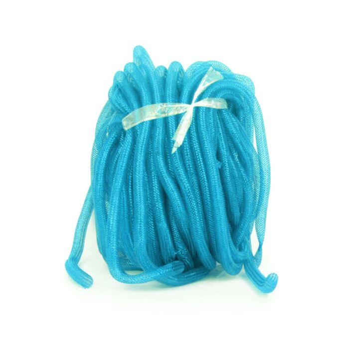 Decoratie tube turquoise 16 mm