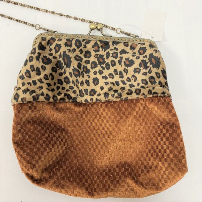 Geldbeugel stof panter print 20 cm