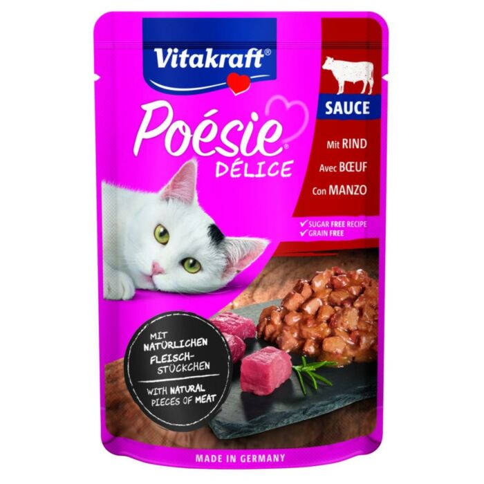 Vitakraft Kattenvoer Poésie Déli Sauce rund 85 Gr Vitakraft Kattenvoer Poésie Déli Sauce rund 85 Gr