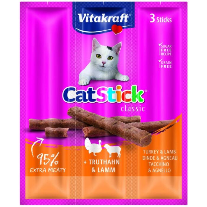 Kattensnack Vitakraft mini kalkoen & lam 