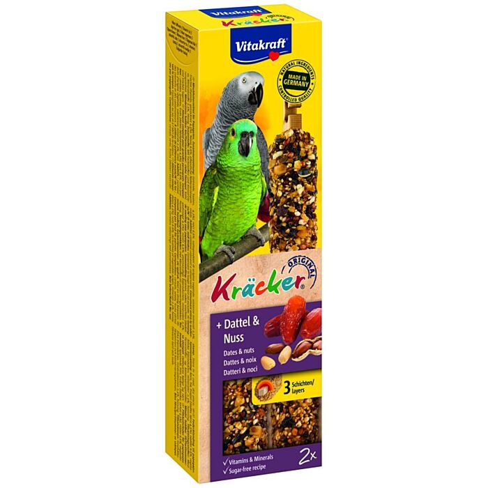 Cracker dadel papegaai 2in1 - Vitakraft Cracker dadel papegaai 2in1 - Vitakraft