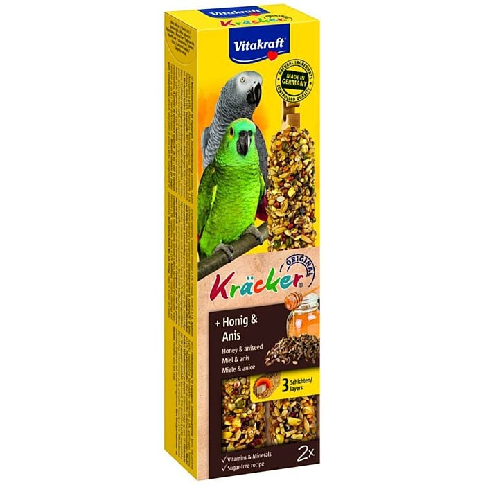 Kracker honing papegaai 2in1 - Vitakraft