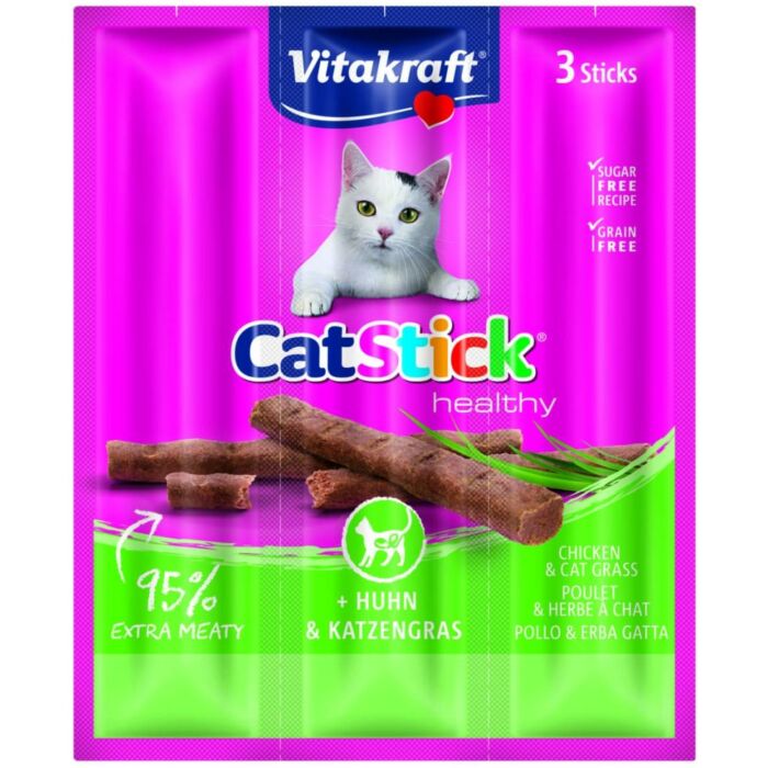 Vitakraft Cat-Stick Mini 3 stuks - Kip